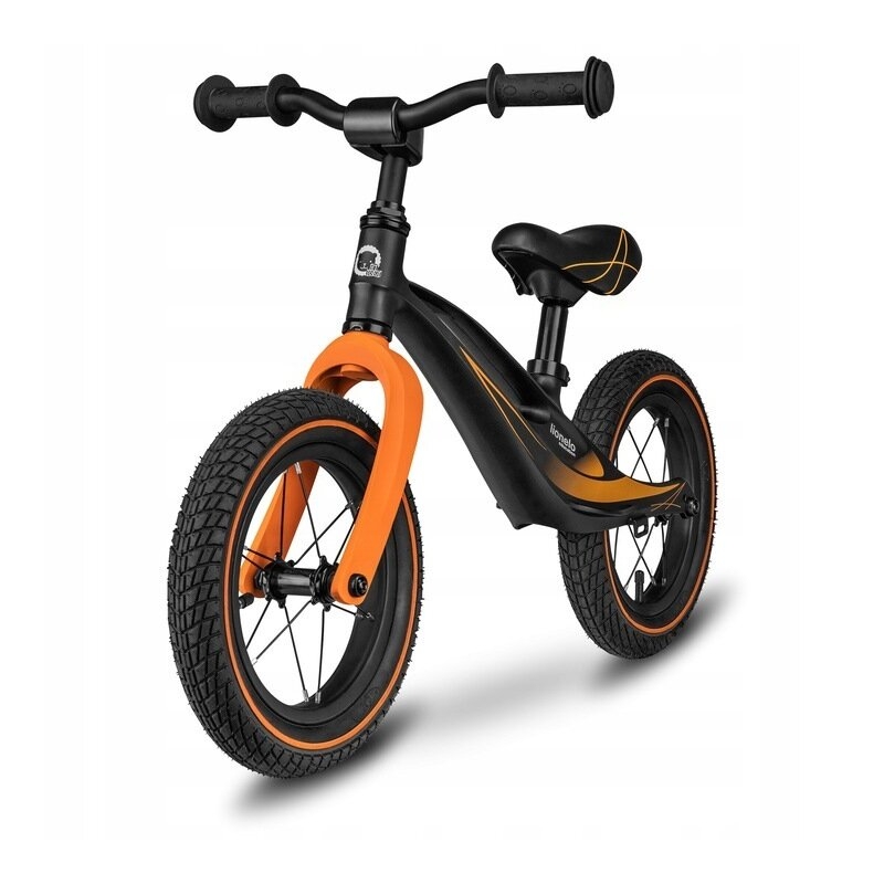 Lionelo - Bicicleta cu roti gonflabile, fara pedale Bart, Negru