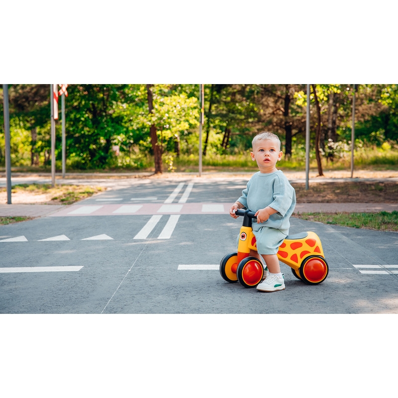 Lionelo - Bicicleta fara pedale, Sammy, Cu 4 roti, Din spuma EVA, Stabila, Manere moi, antiderapante, 12- 36 luni, Greutate maxima suportata 25 kg, Certificata EN 71-1:2014, EN 71-2:2011, EN 71-3:2019, Alb