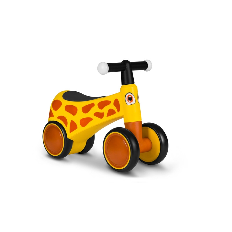 Lionelo - Bicicleta fara pedale, Sammy, Cu 4 roti, Din spuma EVA, Stabila, Manere moi, antiderapante, 12- 36 luni, Greutate maxima suportata 25 kg, Certificata EN 71-1:2014, EN 71-2:2011, EN 71-3:2019, Galben
