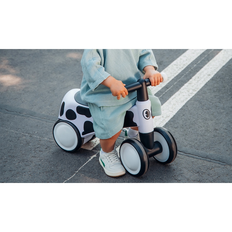 Lionelo - Bicicleta fara pedale, Sammy, Cu 4 roti, Din spuma EVA, Stabila, Manere moi, antiderapante, 12- 36 luni, Greutate maxima suportata 25 kg, Certificata EN 71-1:2014, EN 71-2:2011, EN 71-3:2019, Galben