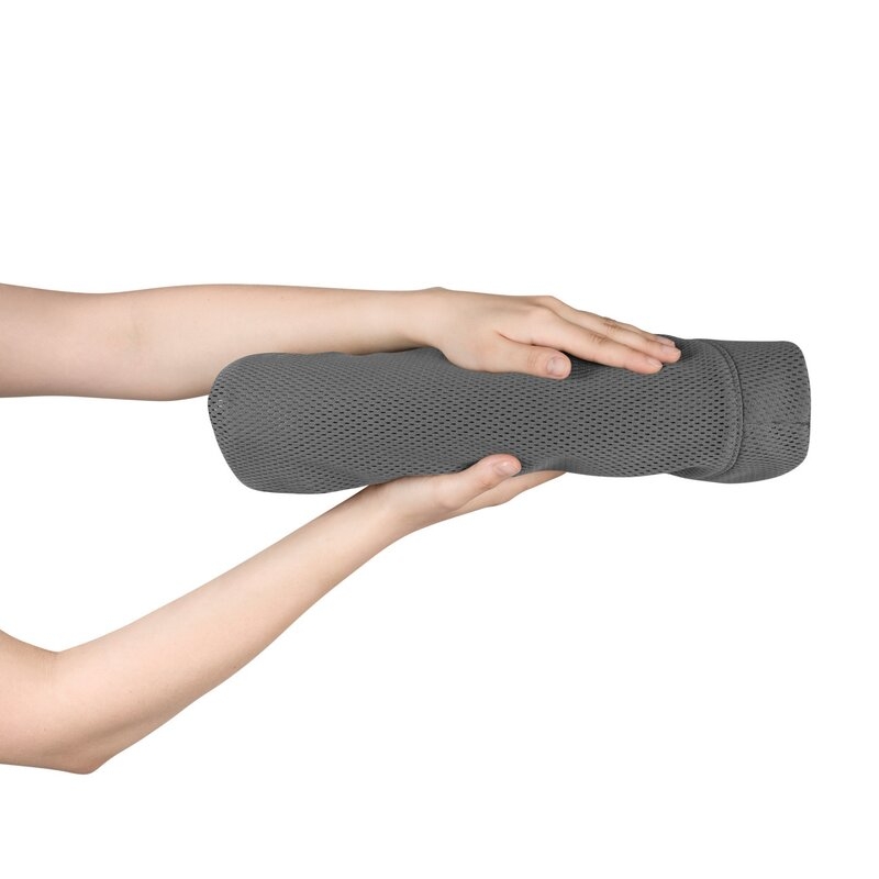 Fotoliu balansoar June AIR, Cu arcada cu jucarii, Ergonomic, Permite circulatia aerului, Balansare manuala, Pliabil, 0 luni+, Gri, Lionelo