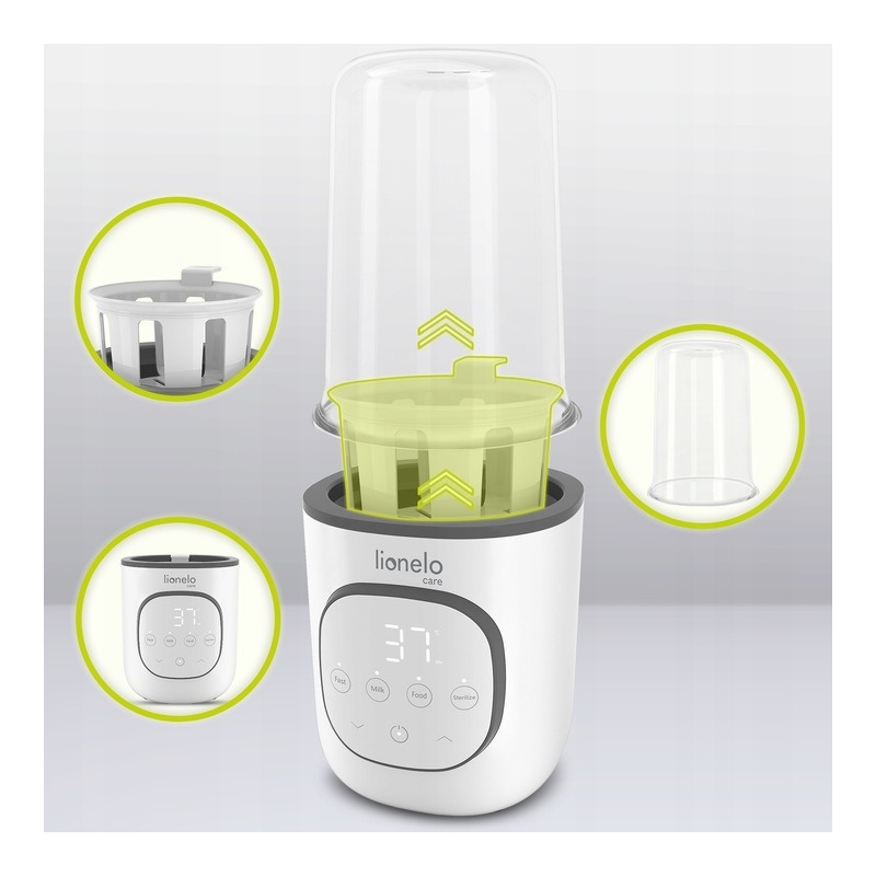 Lionelo - Incalzitor biberoane 5 in 1 ThermUp 2.0, Sterilizare, Dezghetare, Incalzire rapida, 200 W, Fara BPA, Alb Lionelo - Incalzitor biberoane 5 in 1 ThermUp 2.0, Sterilizare, Dezghetare, Incalzire rapida, 200 W, Fara BPA, Alb