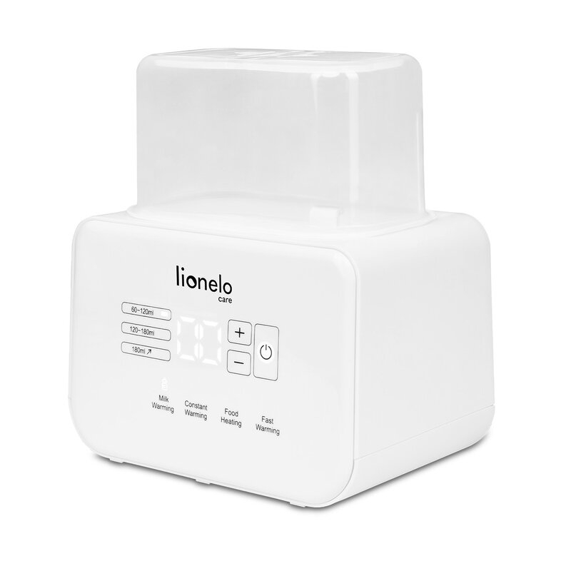 Lionelo - Incalzitor biberoane ThermUp Double, 2 biberoane, 3 - 5 min, Temperatura constanta pana la 24 h, Sterilizare, Dezghetare, Fara BPA, Alb Lionelo - Incalzitor biberoane ThermUp Double, 2 biberoane, 3 - 5 min, Temperatura constanta pana la 24 h, Sterilizare, Dezghetare, Fara BPA, Alb