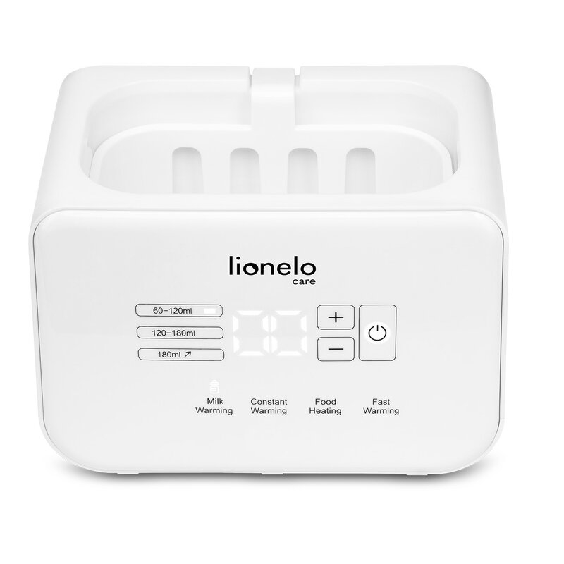 Lionelo - Incalzitor biberoane ThermUp Double, 2 biberoane, 3 - 5 min, Temperatura constanta pana la 24 h, Sterilizare, Dezghetare, Fara BPA, Alb Lionelo - Incalzitor biberoane ThermUp Double, 2 biberoane, 3 - 5 min, Temperatura constanta pana la 24 h, Sterilizare, Dezghetare, Fara BPA, Alb
