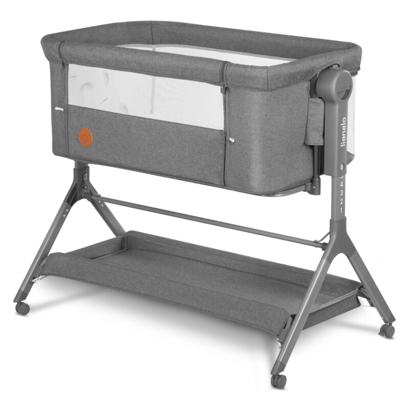 Lionelo - Patut co-sleeper Leonie Plus, Pliabil, Cu sistem de leganare, Cu setare unghiulara, Reglabil in 6 pozitii pe inaltime, Conform cu standardele europeane de securitate EN1130 si EN16890, Gri Lionelo - Patut co-sleeper Leonie Plus, Pliabil, Cu sistem de leganare, Cu setare unghiulara, Reglabil in 6 pozitii pe inaltime, Conform cu standardele europeane de securitate EN1130 si EN16890, Gri
