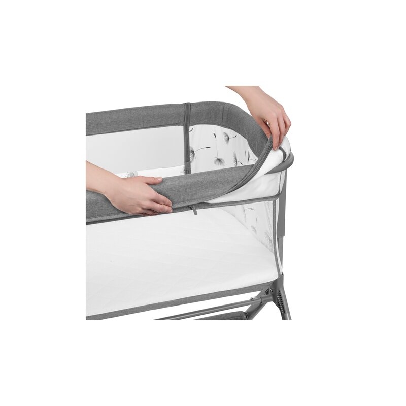 Lionelo - Patut co-sleeper Leonie Plus, Pliabil, Cu sistem de leganare, Cu setare unghiulara, Reglabil in 6 pozitii pe inaltime, Conform cu standardele europeane de securitate EN1130 si EN16890, Gri Lionelo - Patut co-sleeper Leonie Plus, Pliabil, Cu sistem de leganare, Cu setare unghiulara, Reglabil in 6 pozitii pe inaltime, Conform cu standardele europeane de securitate EN1130 si EN16890, Gri