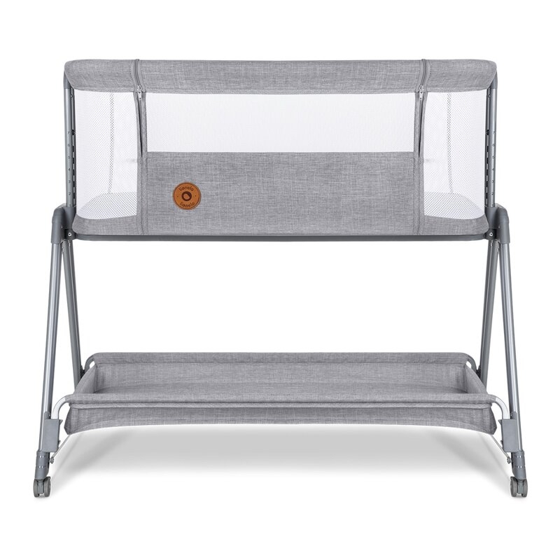 Lionelo - Patut co-sleeper Luna, 2 in 1, Cu setare unghiulara, Cu roti, Reglabil in 6 pozitii pe inaltime, Gri deschis Lionelo - Patut co-sleeper Luna, 2 in 1, Cu setare unghiulara, Cu roti, Reglabil in 6 pozitii pe inaltime, Gri deschis