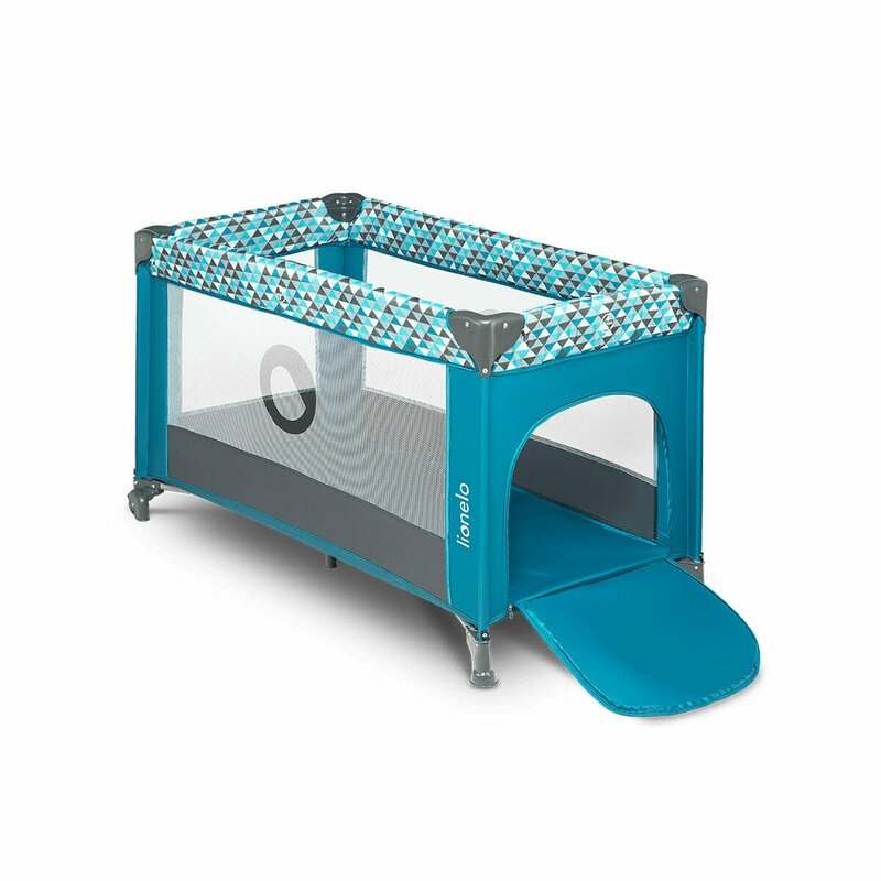 Lionelo - Patut pliant Stefi, 120x60 cm, Green Turquoise