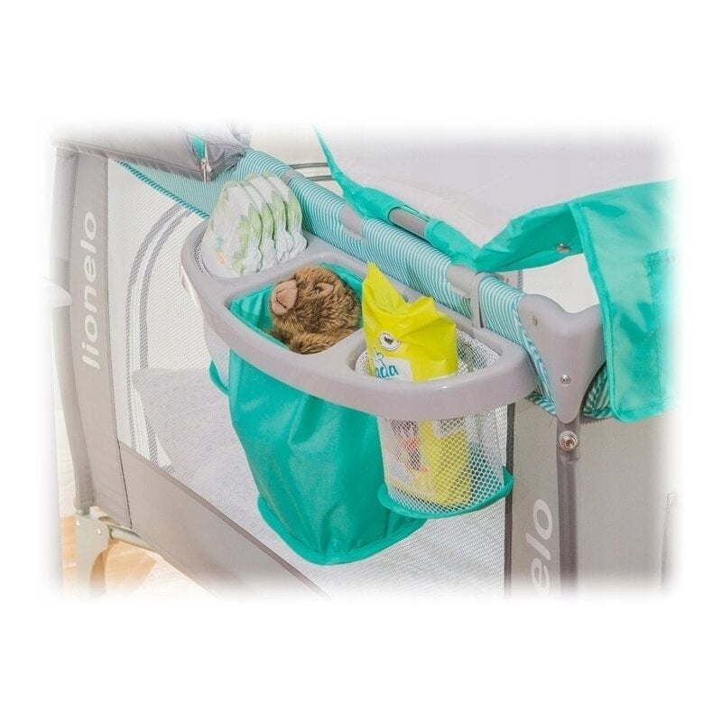 Lionelo - Patut pliant cu doua nivele Sven Plus, 120x60 cm, arcada jucarii, masuta de infasat, vibratii, melodii, Blue Navy Lionelo - Patut pliant cu doua nivele Sven Plus, 120x60 cm, arcada jucarii, masuta de infasat, vibratii, melodii, Blue Navy