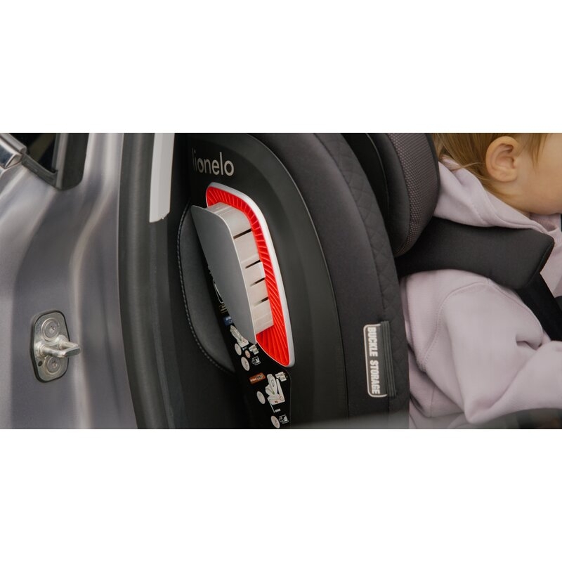 Lionelo - Scaun auto Antoon Plus, Pozitie de somn, Protectie laterala, Rotire 360 grade, 0-18 kg, Cu Isofix si picior de sustinere, Negru Lionelo - Scaun auto Antoon Plus, Pozitie de somn, Protectie laterala, Rotire 360 grade, 0-18 kg, Cu Isofix si picior de sustinere, Negru