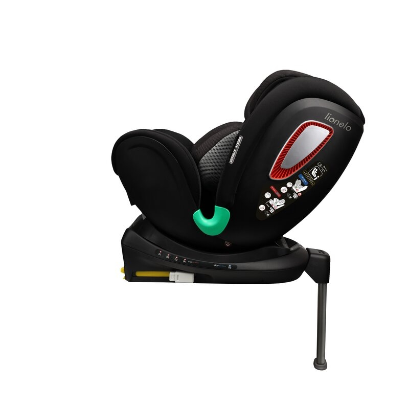 Lionelo - Scaun auto Antoon Plus, Pozitie de somn, Protectie laterala, Rotire 360 grade, 0-18 kg, Cu Isofix si picior de sustinere, Negru Lionelo - Scaun auto Antoon Plus, Pozitie de somn, Protectie laterala, Rotire 360 grade, 0-18 kg, Cu Isofix si picior de sustinere, Negru