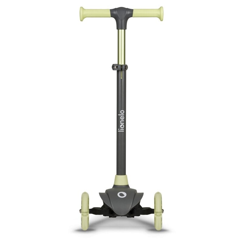 Lionelo - Trotineta pentru copii, Jessy, Pliabila, Pana la 50 Kg, Cu design ergonomic, Cu lumini LED, 56 x 26 x 67-82 cm, 3 ani+, Verde