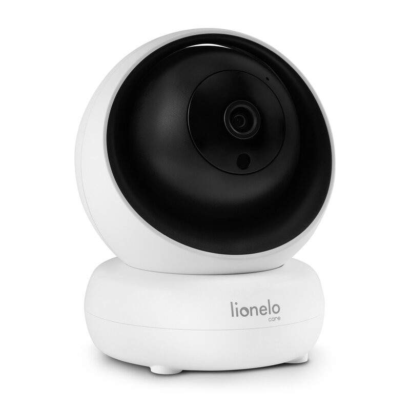 Lionelo - Videofon Babyline 8.3, Cu termometru, Cu melodii, Comunicare in 2 sensuri, Rotire 360 grade, Alb Lionelo - Videofon Babyline 8.3, Cu termometru, Cu melodii, Comunicare in 2 sensuri, Rotire 360 grade, Alb