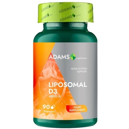 Liposomal D3 4000 UI, 90 capsule, Adams Supplements Liposomal D3 4000 UI, 90 capsule, Adams Supplements