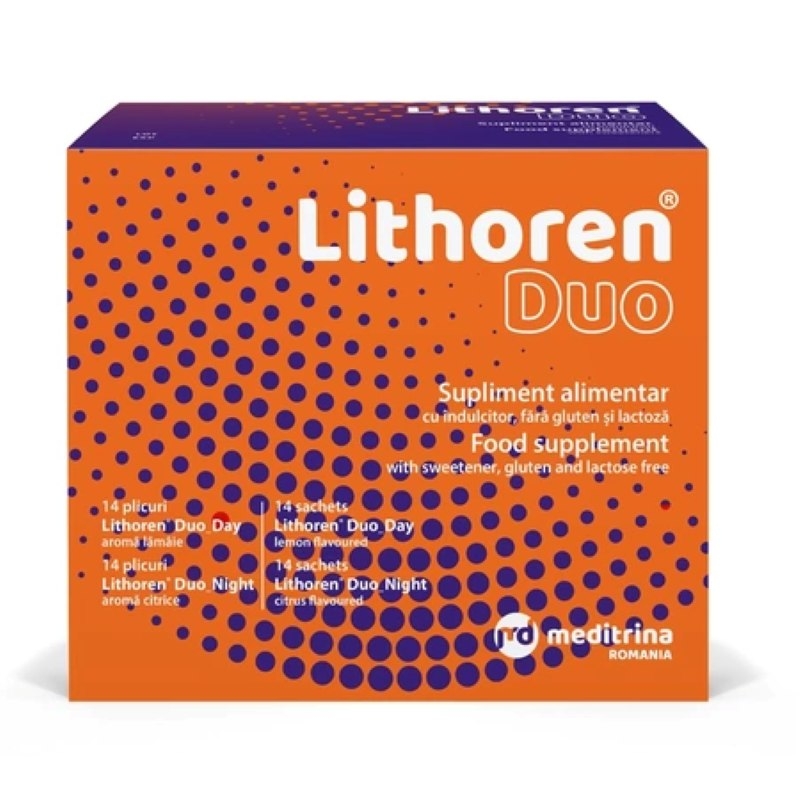 Lithoren Duo, 28 de plicuri, Meditrina Pharmaceuticals Lithoren Duo, 28 de plicuri, Meditrina Pharmaceuticals