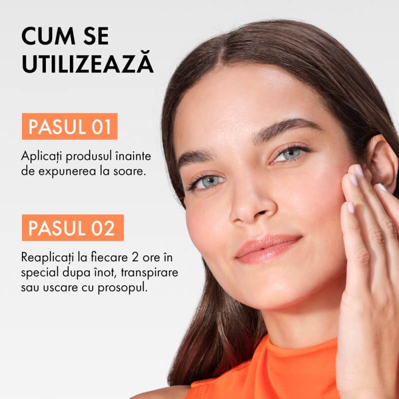 Lotiune hidratanta invizibila pentru fata si corp, SPF 50+ Capital Soleil, 150 ml, Vichy