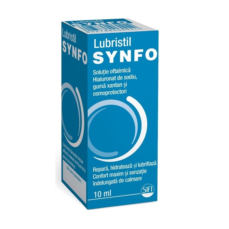 Solutie oftalmica Lubristil Synfo, 10 ml, SIFI Solutie oftalmica Lubristil Synfo, 10 ml, SIFI