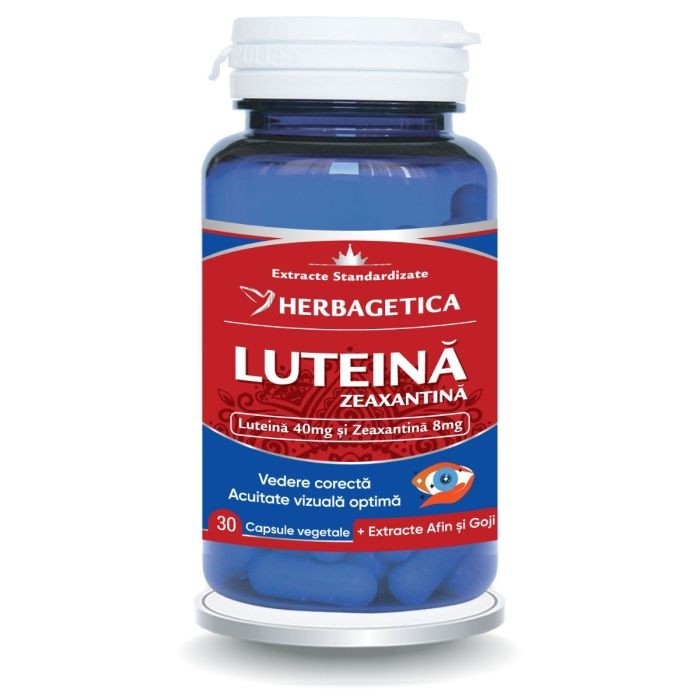 Super Luteina Zeaxantina, 30 capsule, Herbagetica