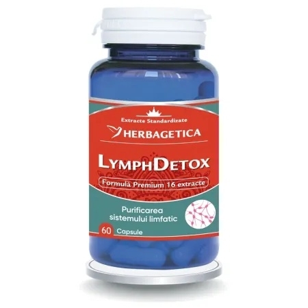 Lymph Detox, 60 capsule, Herbagetica Lymph Detox, 60 capsule, Herbagetica