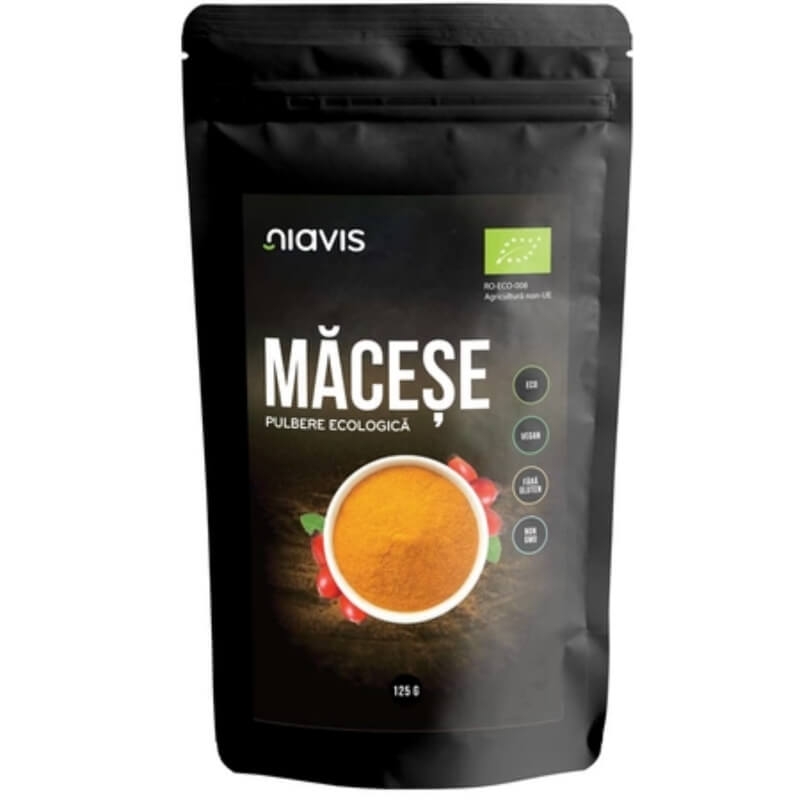 Macese pulbere ecologica, 125 g, Niavis Macese pulbere ecologica, 125 g, Niavis