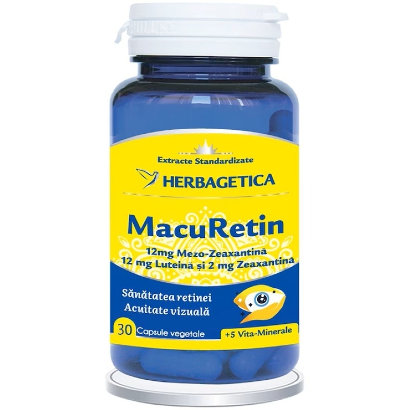 Macuretin, 30 capsule, Herbagetica Macuretin, 30 capsule, Herbagetica