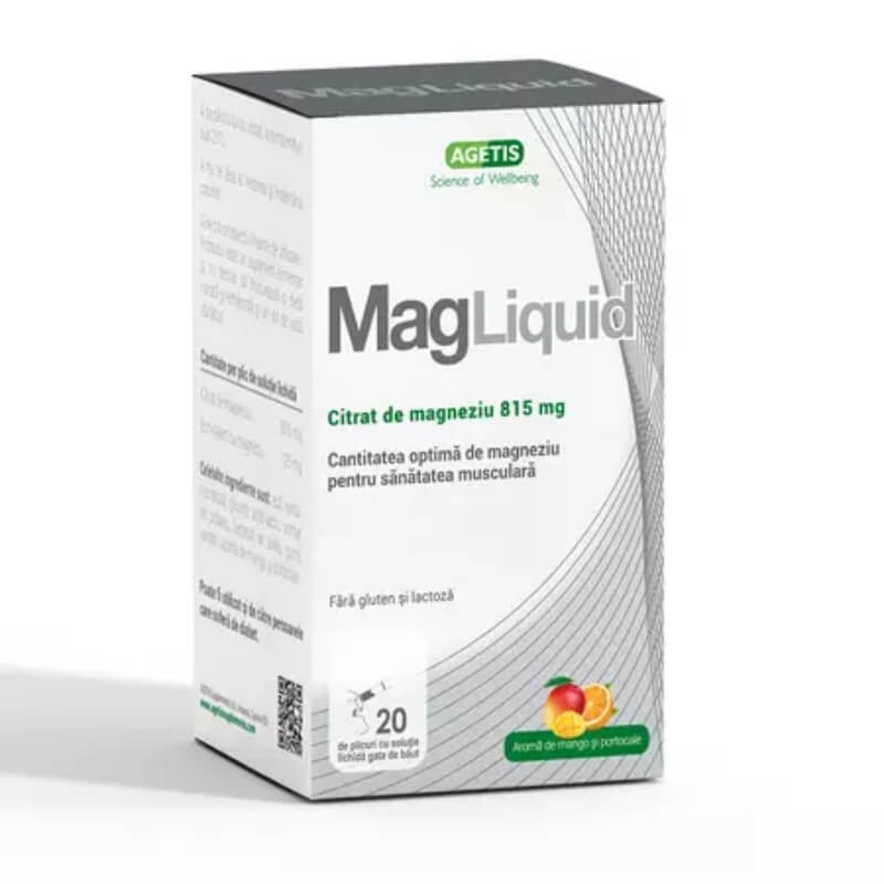MagLiquid solutie, 815 mg, 20 plicuri, Agetis MagLiquid solutie, 815 mg, 20 plicuri, Agetis