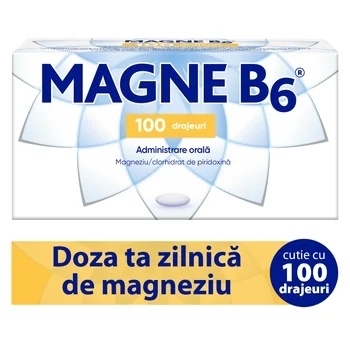 Magne B6, 100 drajeuri, Sanofi Magne B6, 100 drajeuri, Sanofi