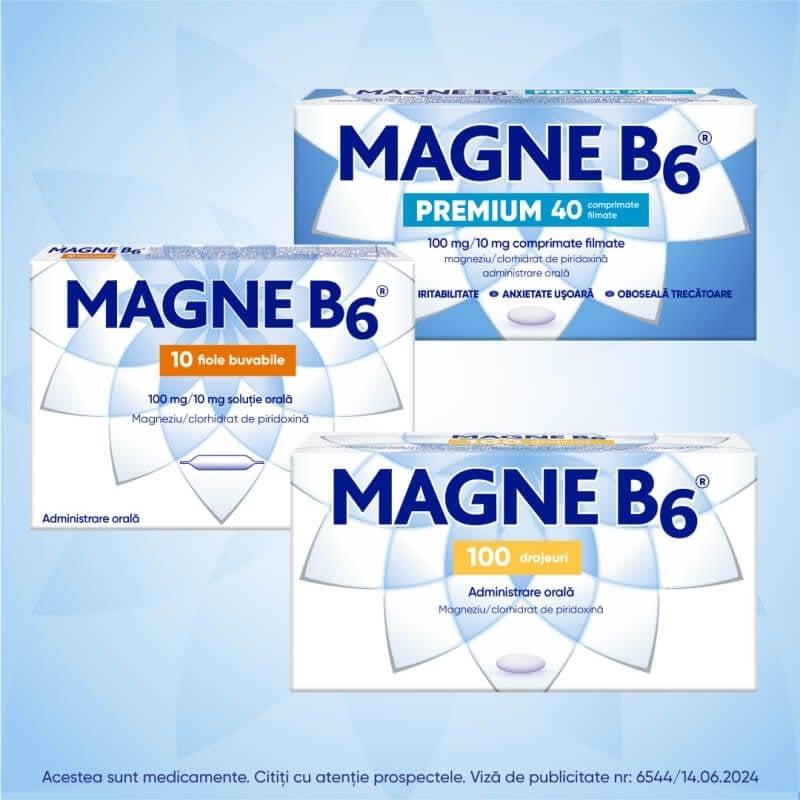 Magne B6, 60 drajeuri, Sanofi Magne B6, 60 drajeuri, Sanofi