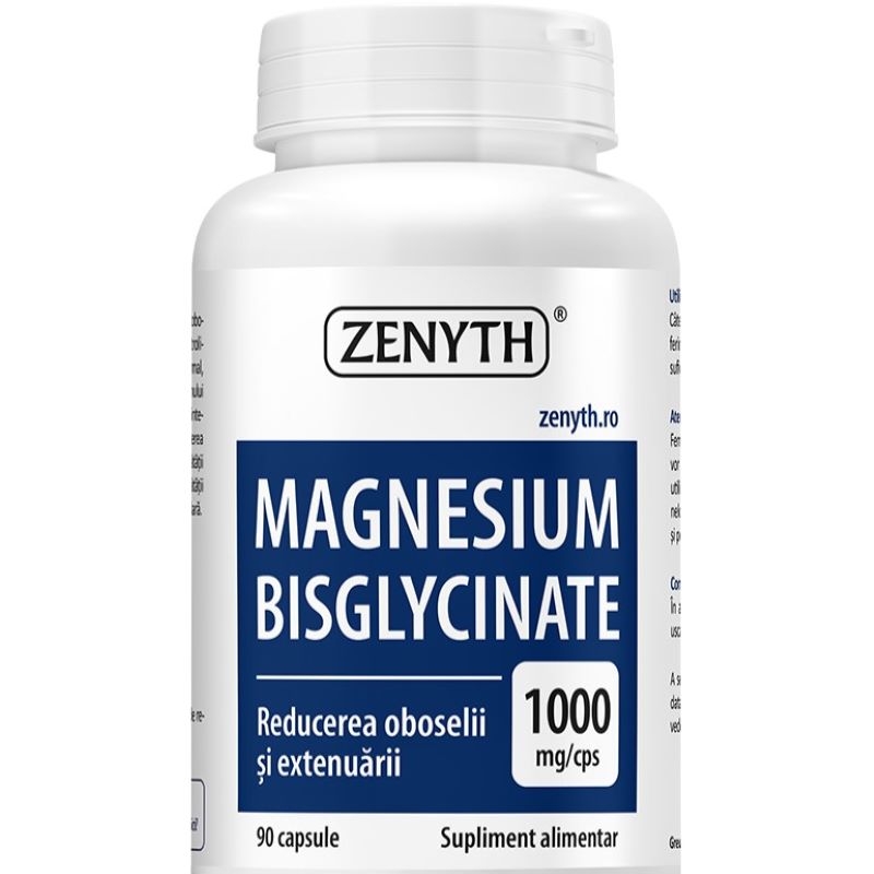 Magnesium Bisglycinate, 1000 mg, 90 capsule, Zenyth Magnesium Bisglycinate, 1000 mg, 90 capsule, Zenyth