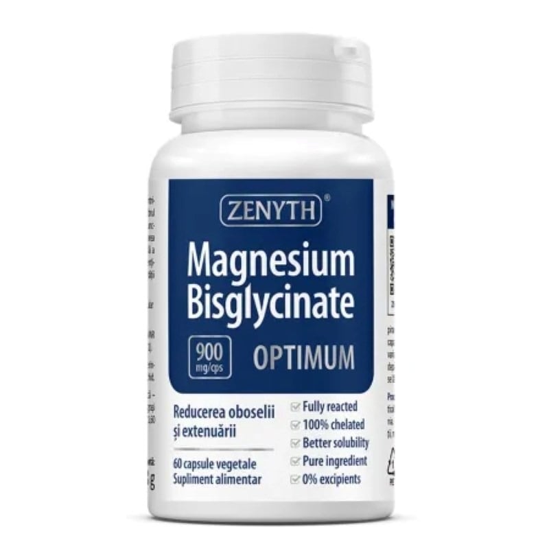 Magnesium Bisglycinate Optimum, 60 capsule, Zenyth Magnesium Bisglycinate Optimum, 60 capsule, Zenyth