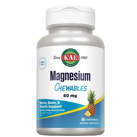 Magnesium Chewable 60 mg Kal, 90 tablete masticabile, Secom Magnesium Chewable 60 mg Kal, 90 tablete masticabile, Secom
