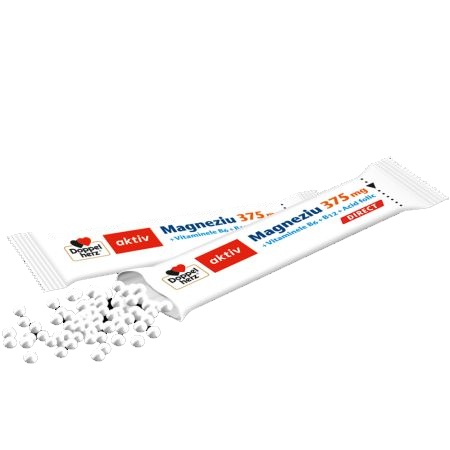 Aktiv Magneziu 375 mg Direct + Vitaminele B6 + B12 + Acid folic, 20 plicuri, Doppelherz Aktiv Magneziu 375 mg Direct + Vitaminele B6 + B12 + Acid folic, 20 plicuri, Doppelherz