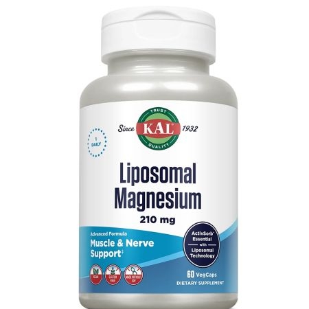 Magneziu Liposomal Kal, 210 mg, 60 capsule vegetale, Secom Magneziu Liposomal Kal, 210 mg, 60 capsule vegetale, Secom