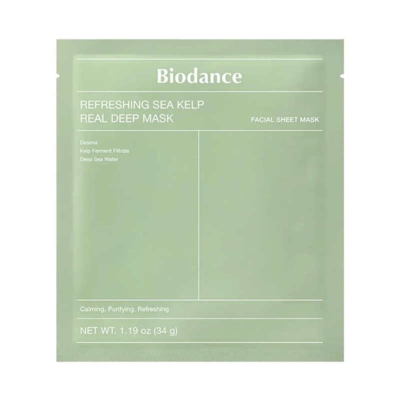 Masca Cu Alge Marine Refreshing Sea Kelp Real Deep Mask, 34 g, Biodance Masca Cu Alge Marine Refreshing Sea Kelp Real Deep Mask, 34 g, Biodance