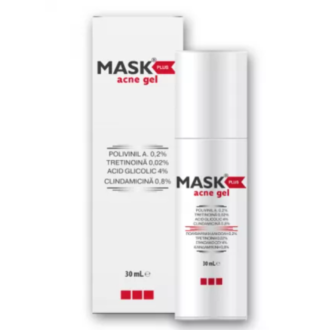 Gel pentru tratamentul acneei inflamatorii Mask Plus, 30 ml, Meditrina Pharmaceuticals Gel pentru tratamentul acneei inflamatorii Mask Plus, 30 ml, Meditrina Pharmaceuticals