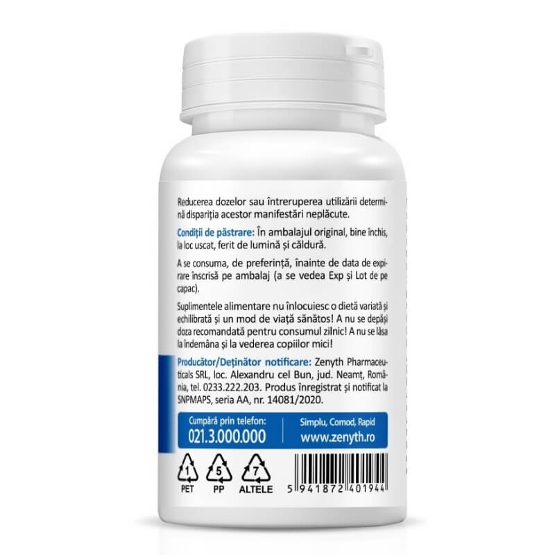 Melatonin Forte 10 mg, 30 capsule vegetale, Zenyth