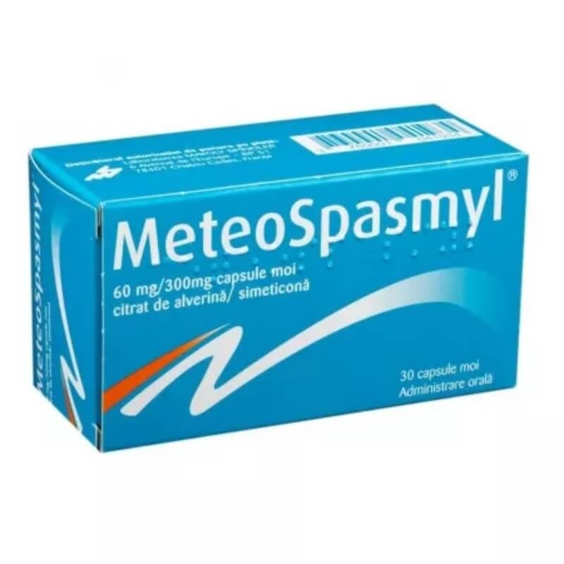 Meteospasmyl, 60 mg/300mg, 30 capsule moi, Laboratoires Mayoly Spindler Meteospasmyl, 60 mg/300mg, 30 capsule moi, Laboratoires Mayoly Spindler