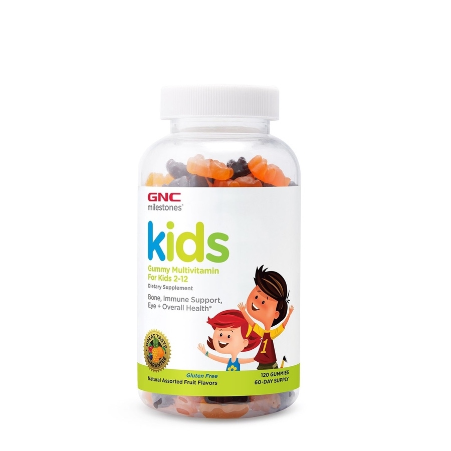 Multivitamine pentru copii 2-12 ani Milestones Kids Gummy, 120 jeleuri, GNC Multivitamine pentru copii 2-12 ani Milestones Kids Gummy, 120 jeleuri, GNC