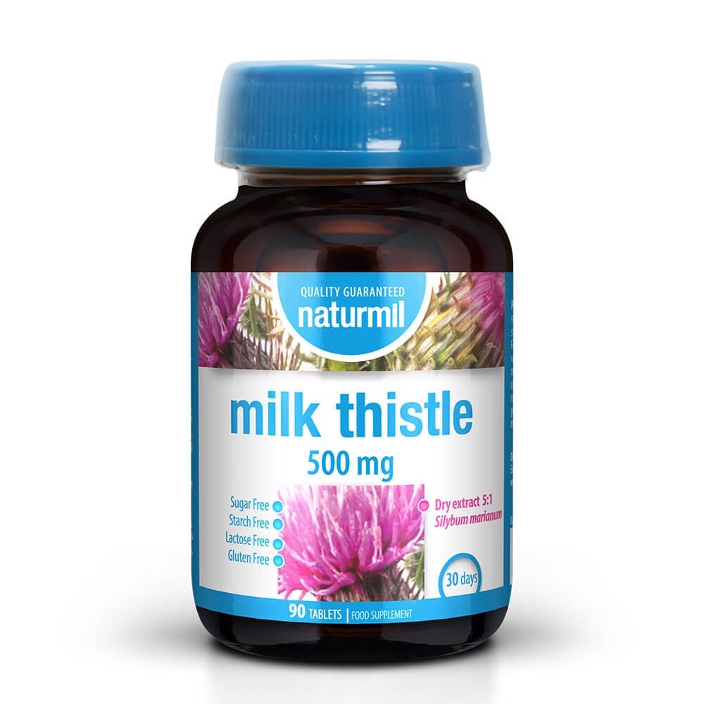 Milk Thistle Naturmil, 500 mg, 90 tablete, Dietmed Milk Thistle Naturmil, 500 mg, 90 tablete, Dietmed