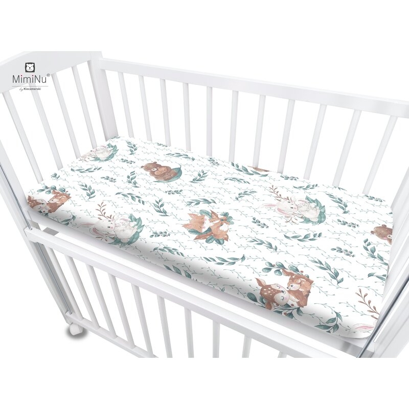 MimiNu - Cearceaf cu elastic pentru patut co-sleeper, Theo, Dimensiune 85 x 46 cm, Din bumbac certificat Oeko Tex Standard 100, Lulu Natural MimiNu - Cearceaf cu elastic pentru patut co-sleeper, Theo, Dimensiune 85 x 46 cm, Din bumbac certificat Oeko Tex Standard 100, Lulu Natural