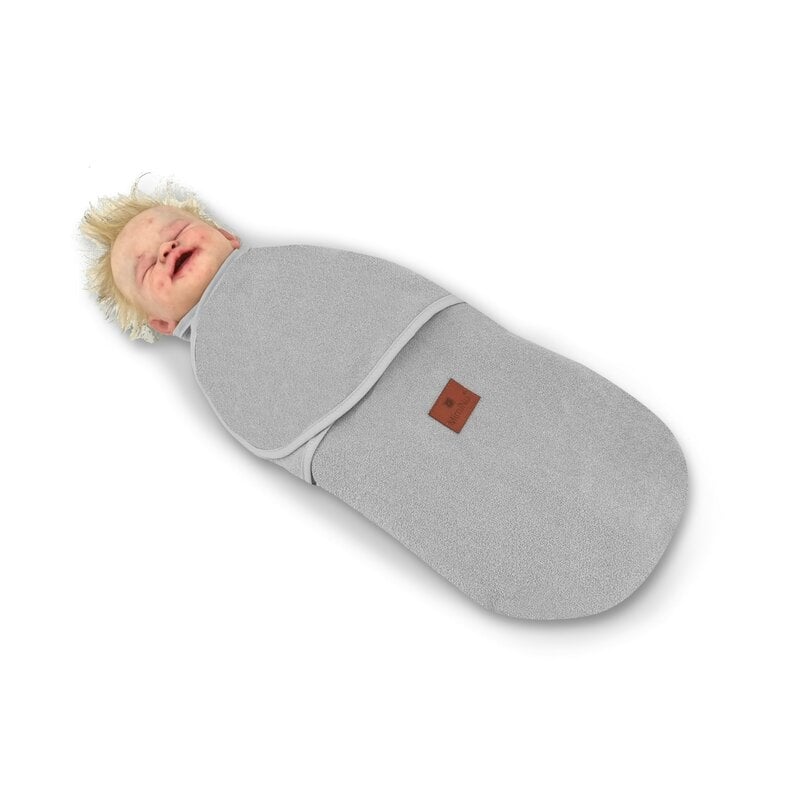 MimiNu - Sistem de infasare bebe, 0 - 3 luni, Din tesatura thermofrotte, Grey MimiNu - Sistem de infasare bebe, 0 - 3 luni, Din tesatura thermofrotte, Grey
