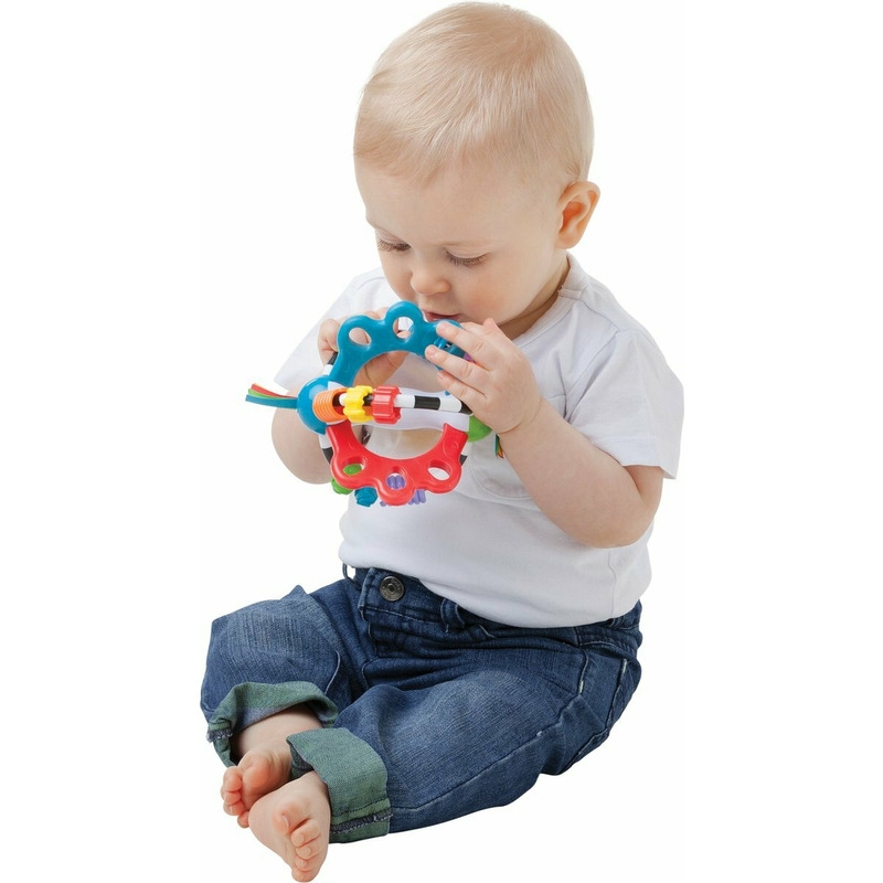Minge cu activitati pentru bebelusi, Cu diferite texturi si suprafete, 11.5 cm, Explore-a-Ball, Playgro Minge cu activitati pentru bebelusi, Cu diferite texturi si suprafete, 11.5 cm, Explore-a-Ball, Playgro