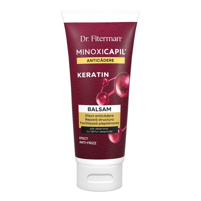 Balsam anticadere pentru par Minoxicapil Keratin, 200 ml, Doctor Fiterman