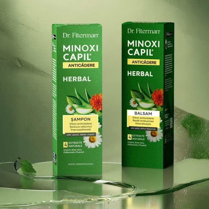 Balsam anticadere pentru par Minoxicapil Herbal, 200 ml, Doctor Fiterman