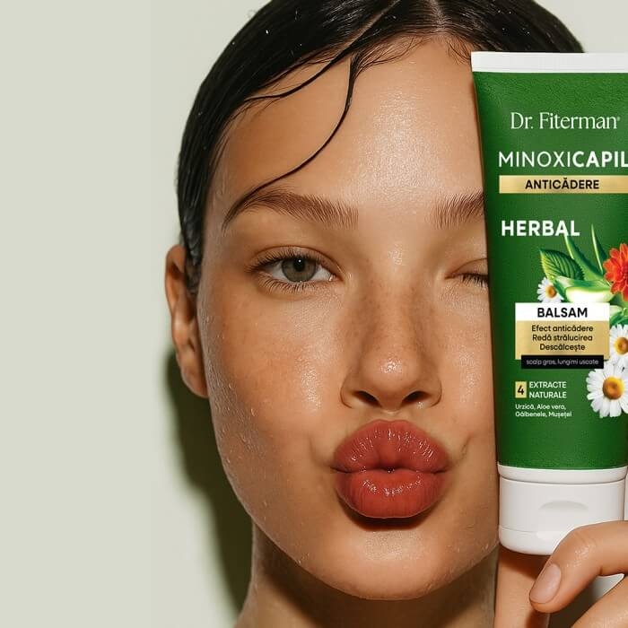 Balsam anticadere pentru par Minoxicapil Herbal, 200 ml, Doctor Fiterman