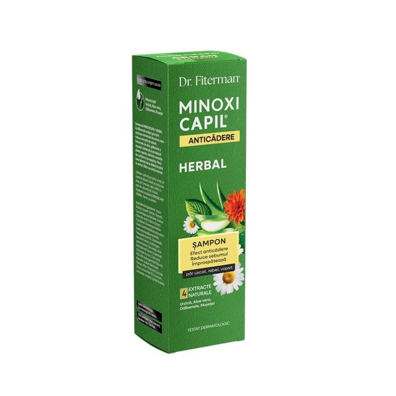 Sampon impotriva caderii parului Minoxicapil Herbal, 200 ml, Doctor Fiterman Sampon impotriva caderii parului Minoxicapil Herbal, 200 ml, Doctor Fiterman