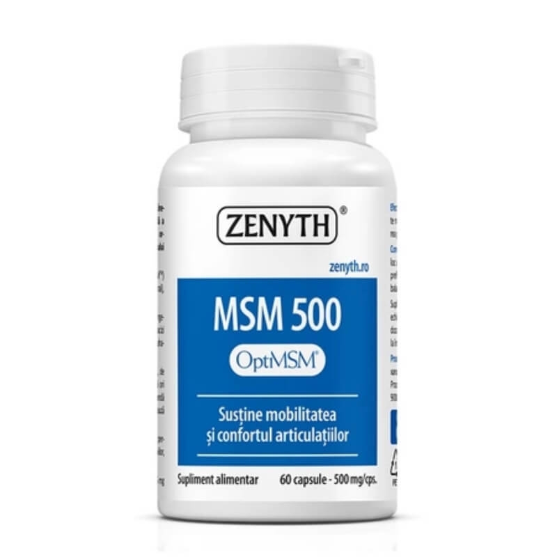 MSM 500 mg, 60 capsule, Zenyth MSM 500 mg, 60 capsule, Zenyth