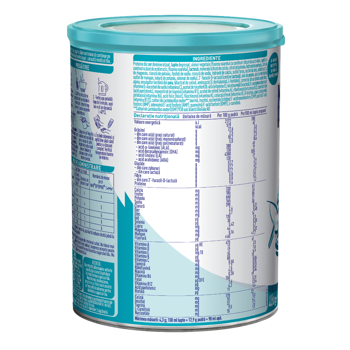 Nestle - Nan 1 Optipro HMO lapte praf pentru copii de la nastere 400g Nestle - Nan 1 Optipro HMO lapte praf pentru copii de la nastere 400g