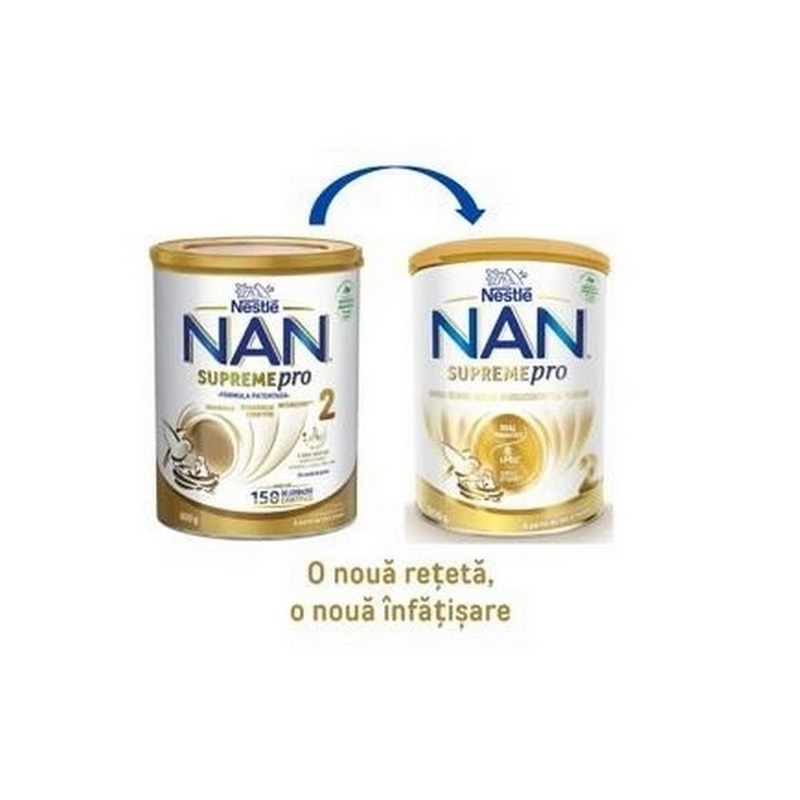 Nestle - Nan Supreme Pro 2 lapte praf 800g Nestle - Nan Supreme Pro 2 lapte praf 800g