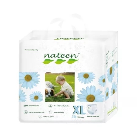 Scutece Pants hipoalergenice nr. 5, 12-17 kg, Premium Line 3D Flex & Fit, 20 bucati, Nateen Scutece Pants hipoalergenice nr. 5, 12-17 kg, Premium Line 3D Flex & Fit, 20 bucati, Nateen